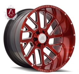 AXE AX2.3 Compression Forged Wheels Candy Red - Milled  22" 24"